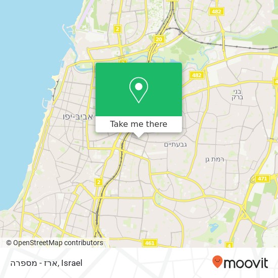 ארז - מספרה map