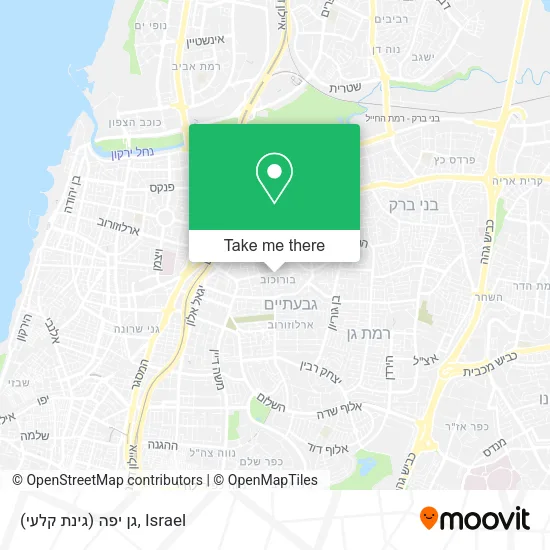 Карта גן יפה (גינת קלעי)