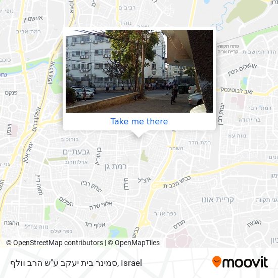 סמינר בית יעקב ע"ש הרב וולף map
