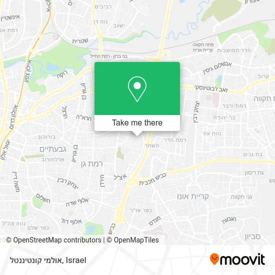 Карта אולמי קונטיננטל