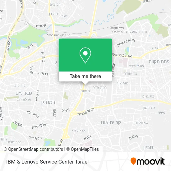 Карта IBM & Lenovo Service Center
