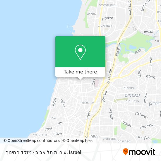 עיריית תל אביב - מוקד החינוך map