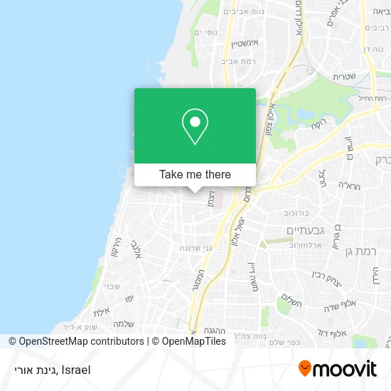Карта גינת אורי