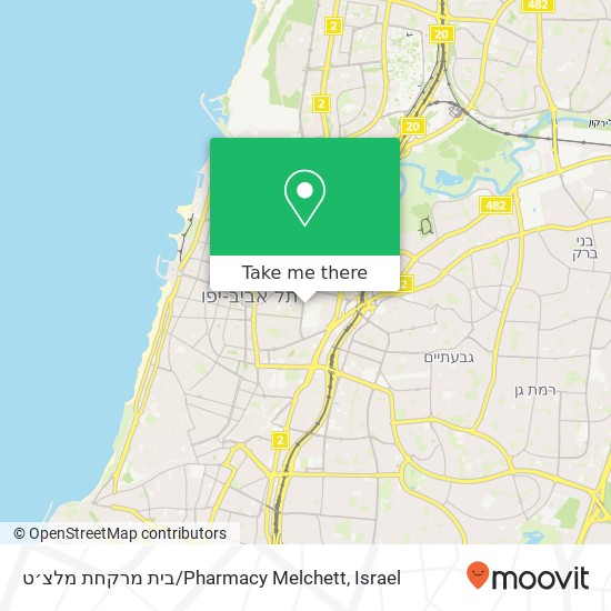 Карта בית מרקחת מלצ׳ט / Pharmacy Melchett