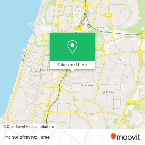 בית חולים וטרינרי map