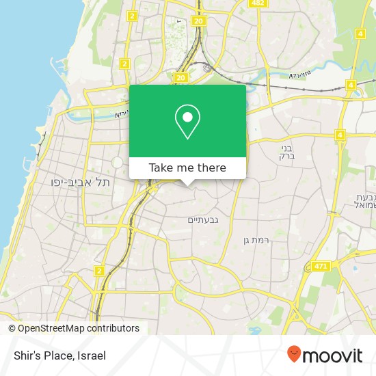 Shir's Place map