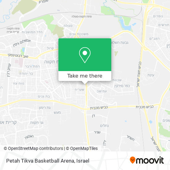 Petah Tikva Basketball Arena map