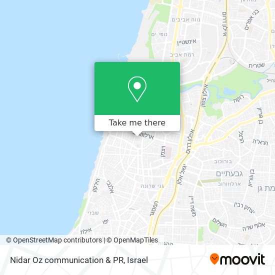 Карта Nidar Oz communication & PR