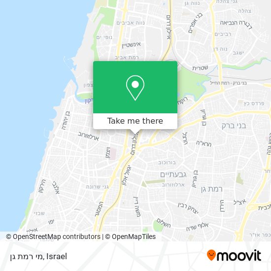 Карта מי רמת גן