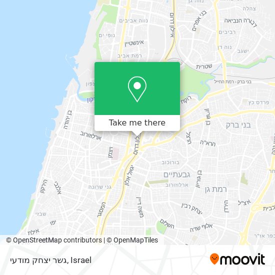 גשר יצחק מודעי map