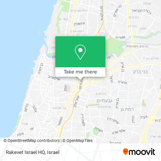 Rakevet Israel HQ map