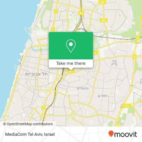 Карта MediaCom Tel Aviv