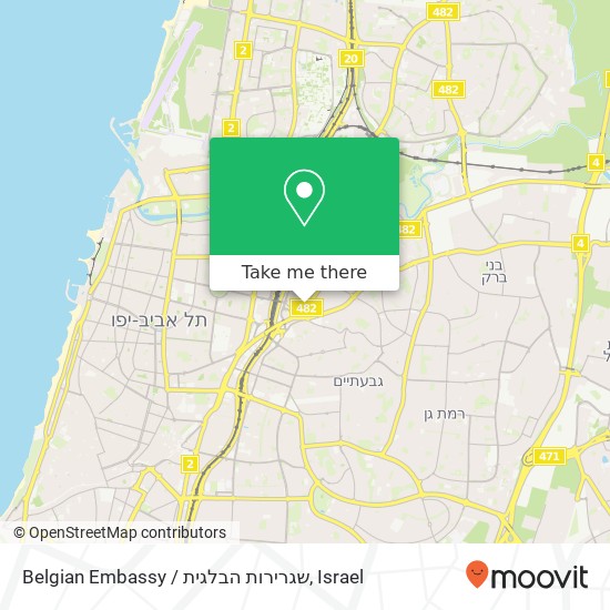 Belgian Embassy / שגרירות הבלגית map