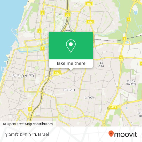 ד״ר חיים לזרוביץ map