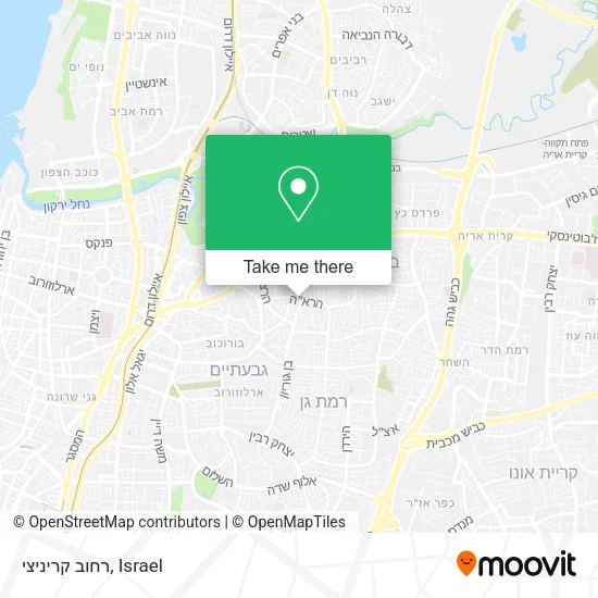 Карта רחוב קריניצי