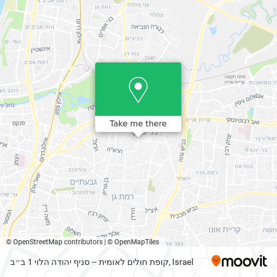 Карта קופת חולים לאומית -- סניף יהודה הלוי 1 ב״ב