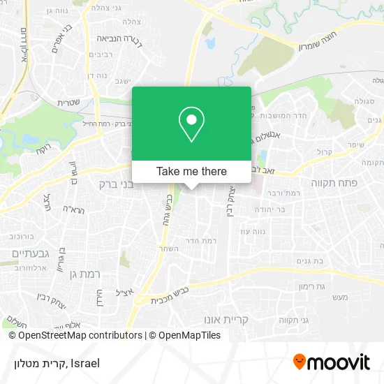 Карта קרית מטלון