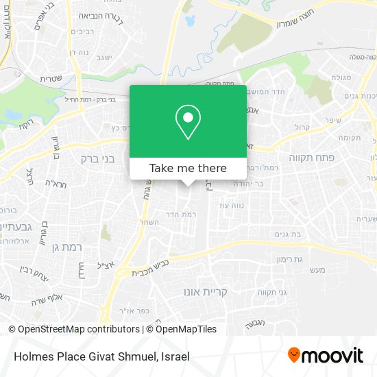 Holmes Place Givat Shmuel map
