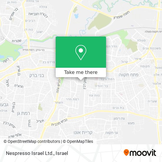 Nespresso Israel Ltd. map