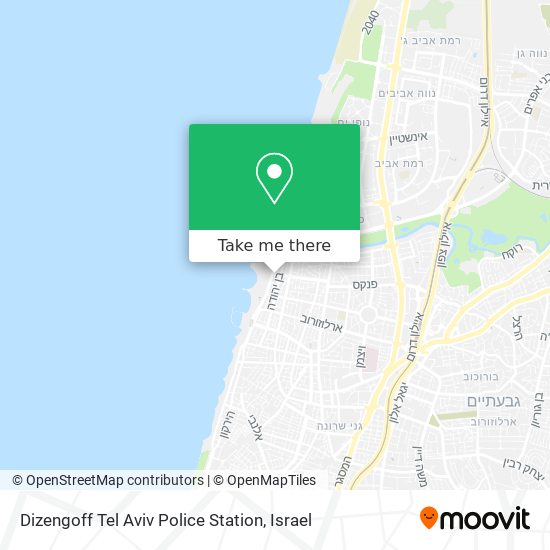 Карта Dizengoff Tel Aviv Police Station