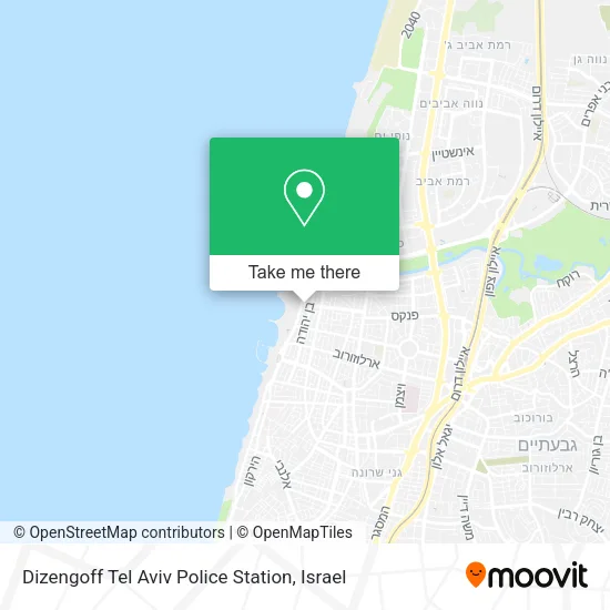 Карта Dizengoff Tel Aviv Police Station