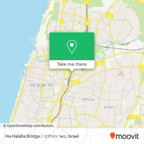 Карта Ha-Halaha Bridge / גשר ההלכה
