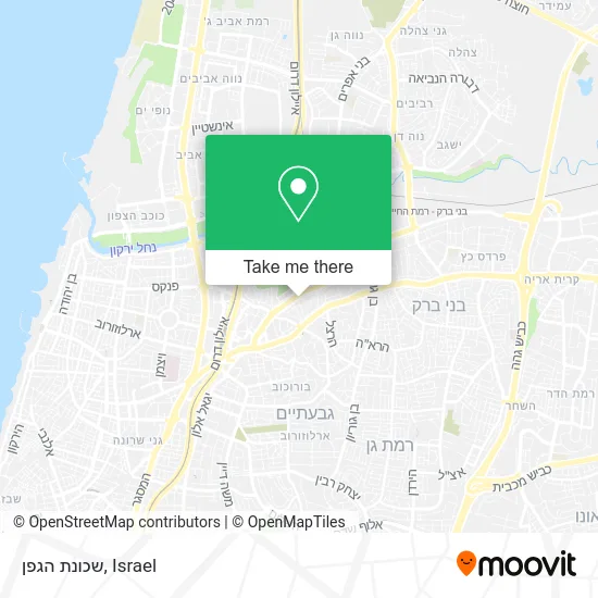 Карта שכונת הגפן