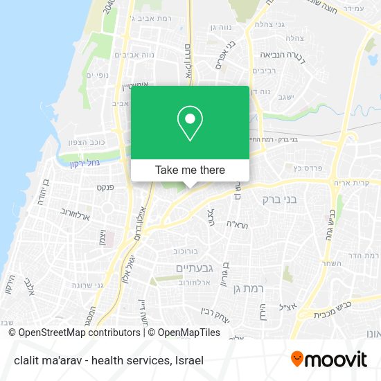 Карта clalit ma'arav - health services