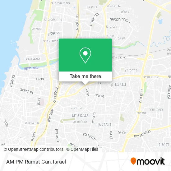 Карта AM:PM Ramat Gan