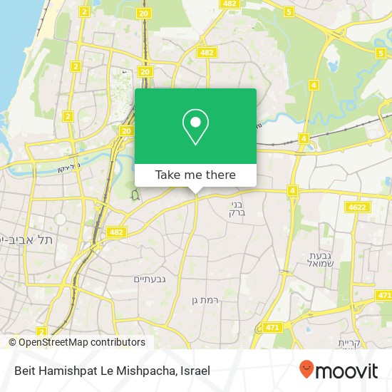 Beit Hamishpat Le Mishpacha map