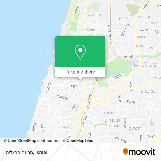 Карта מרינה הרצליה