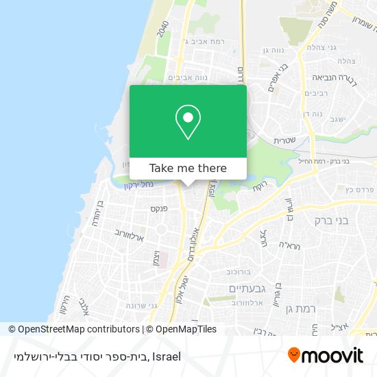Карта בית-ספר יסודי בבלי-ירושלמי