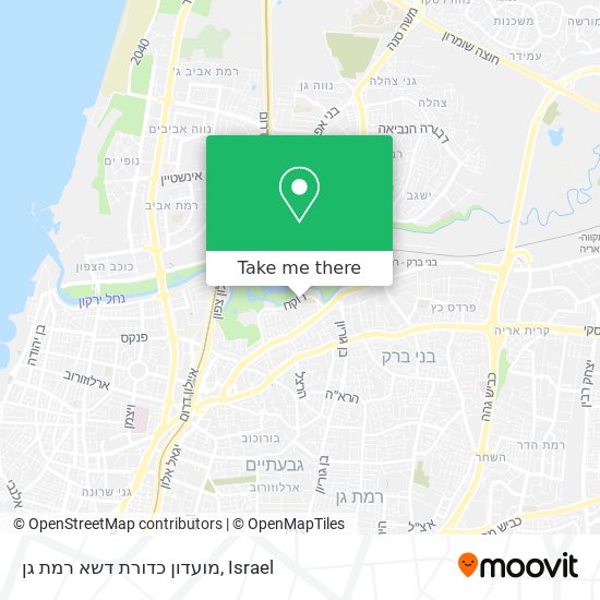 Карта מועדון כדורת דשא רמת גן
