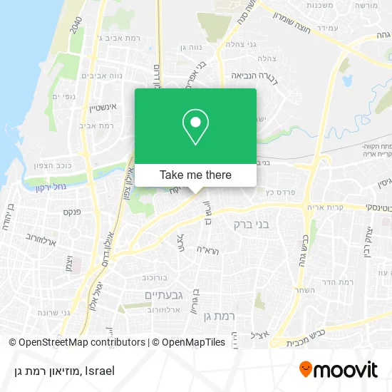 Карта מוזיאון רמת גן