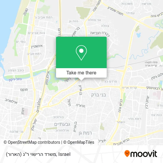 Карта משרד הרישוי ר"ג (הארור)