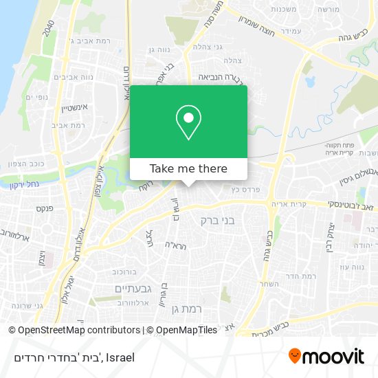 בית 'בחדרי חרדים' map