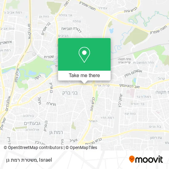 Карта משטרת רמת גן