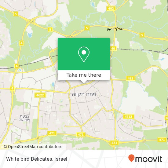 White bird Delicates map