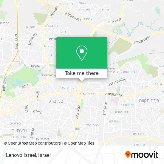 Lenovo Israel map