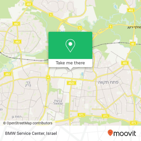 BMW Service Center map