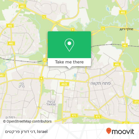 דני דורון פרקטים map