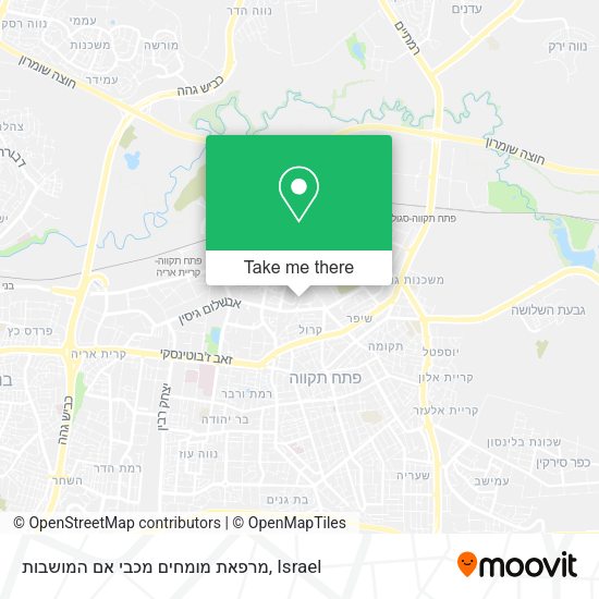 מרפאת מומחים מכבי אם המושבות map