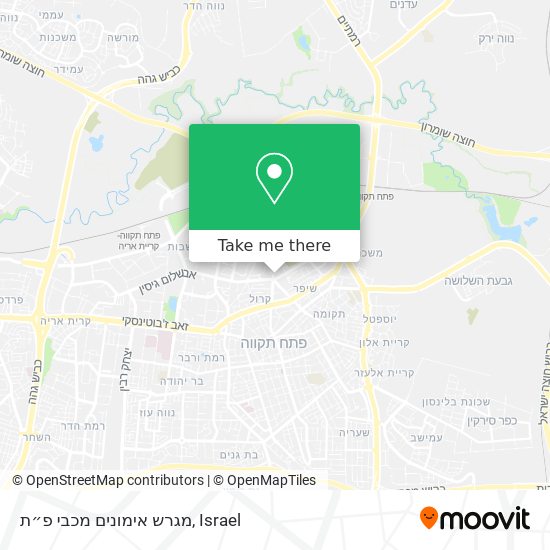 מגרש אימונים מכבי פ״ת map