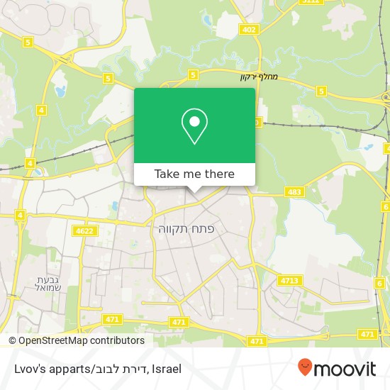 Карта Lvov's apparts/דירת לבוב