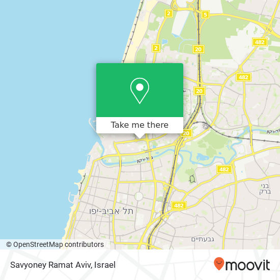 Карта Savyoney Ramat Aviv