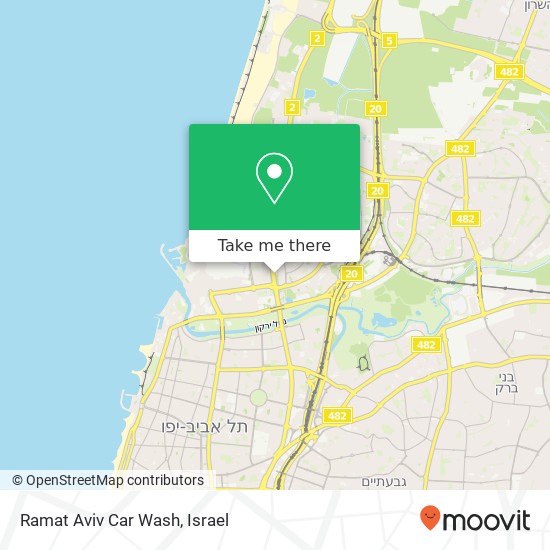 Карта Ramat Aviv Car Wash