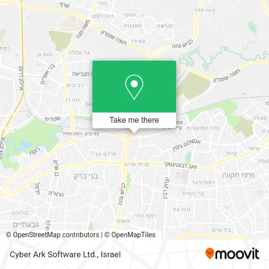 Карта Cyber Ark Software Ltd.