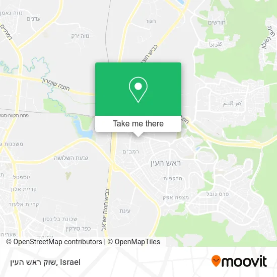 Карта שוק ראש העין