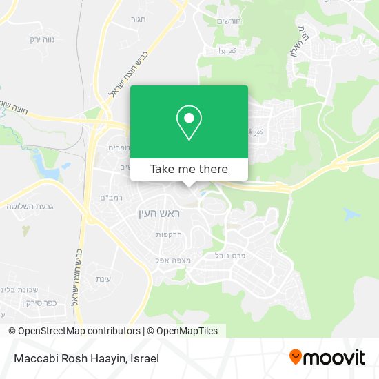 Карта Maccabi Rosh Haayin