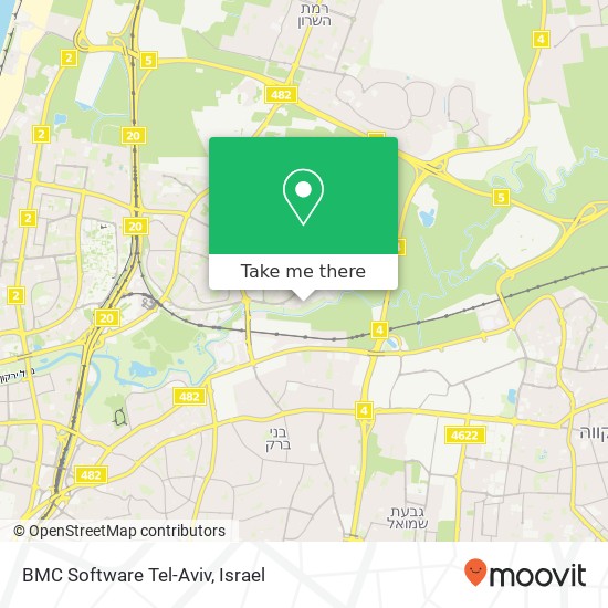 BMC Software Tel-Aviv map